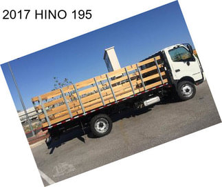 2017 HINO 195