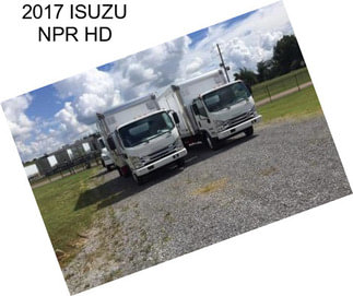 2017 ISUZU NPR HD