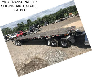 2007 TRANSCRAFT 48\' SLIDING TANDEM AXLE FLATBED