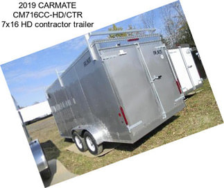 2019 CARMATE CM716CC-HD/CTR 7x16 HD contractor trailer