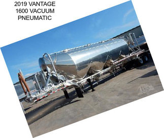 2019 VANTAGE 1600 VACUUM PNEUMATIC