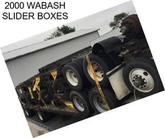 2000 WABASH SLIDER BOXES