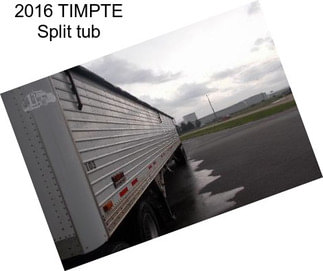 2016 TIMPTE Split tub