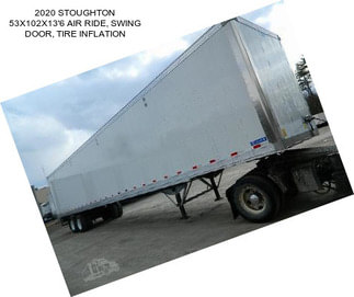 2020 STOUGHTON 53X102X13\'6 AIR RIDE, SWING DOOR, TIRE INFLATION