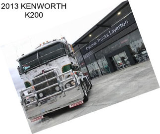 2013 KENWORTH K200