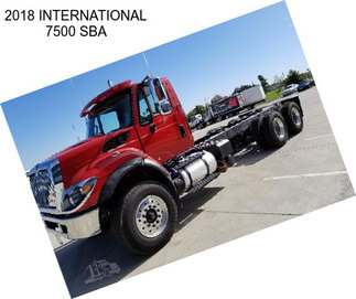 2018 INTERNATIONAL 7500 SBA