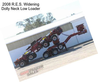 2008 R.E.S. Widening Dolly Neck Low Loader