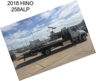 2018 HINO 258ALP