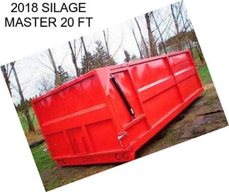 2018 SILAGE MASTER 20 FT