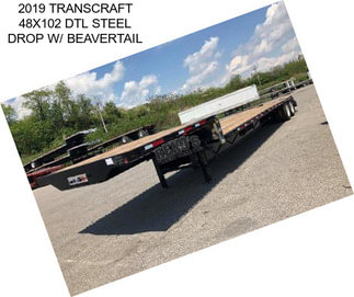 2019 TRANSCRAFT 48X102 DTL STEEL DROP W/ BEAVERTAIL