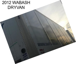 2012 WABASH DRYVAN