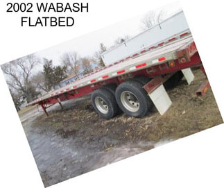 2002 WABASH FLATBED