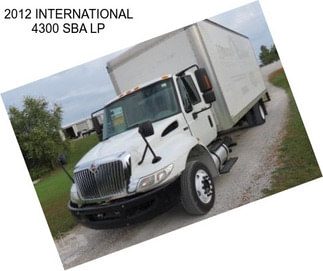 2012 INTERNATIONAL 4300 SBA LP