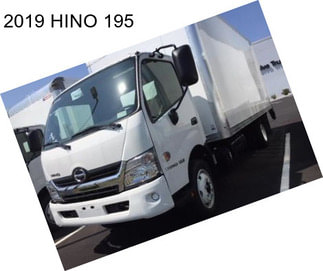 2019 HINO 195