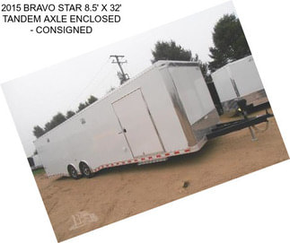 2015 BRAVO STAR 8.5\' X 32\' TANDEM AXLE ENCLOSED - CONSIGNED