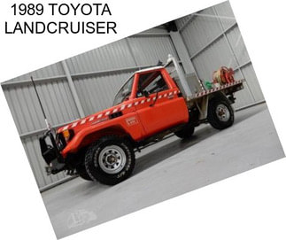 1989 TOYOTA LANDCRUISER