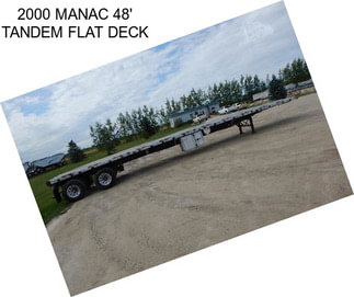 2000 MANAC 48\' TANDEM FLAT DECK