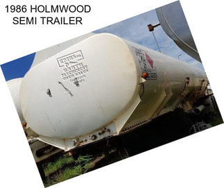 1986 HOLMWOOD SEMI TRAILER