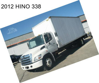 2012 HINO 338