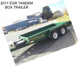2017 EGR TANDEM BOX TRAILER
