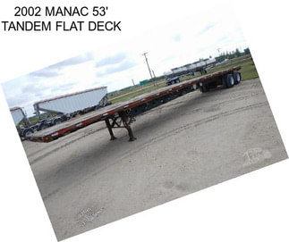 2002 MANAC 53\' TANDEM FLAT DECK