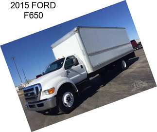 2015 FORD F650