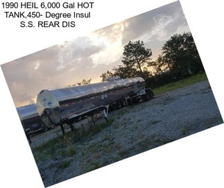 1990 HEIL 6,000 Gal HOT TANK,450- Degree Insul S.S. REAR DIS