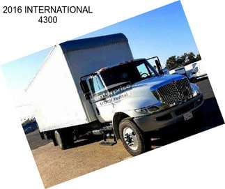 2016 INTERNATIONAL 4300