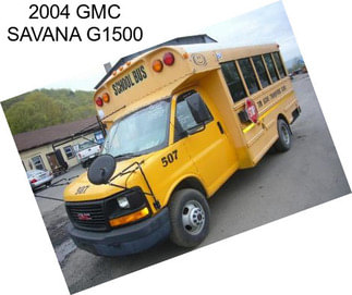 2004 GMC SAVANA G1500