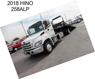 2018 HINO 258ALP