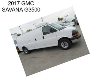 2017 GMC SAVANA G3500