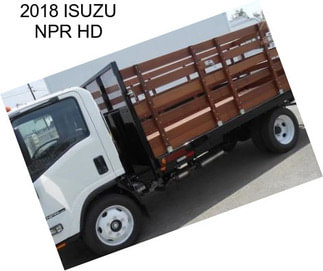 2018 ISUZU NPR HD