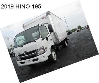 2019 HINO 195