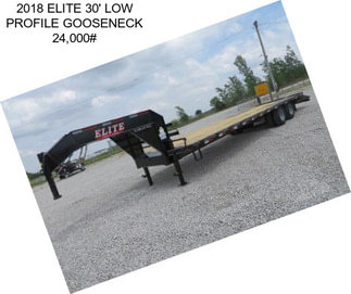 2018 ELITE 30\' LOW PROFILE GOOSENECK 24,000#