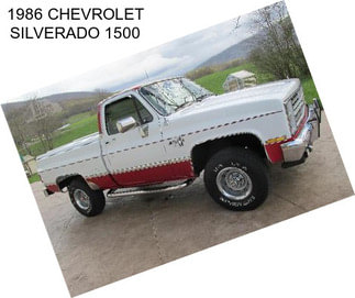 1986 CHEVROLET SILVERADO 1500