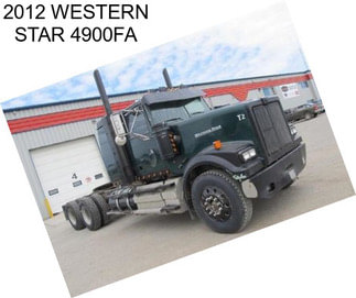 2012 WESTERN STAR 4900FA