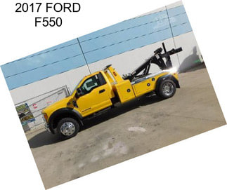 2017 FORD F550