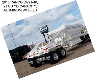 2018 RANCO LW21-40, 21 CU YD CAPACITY, ALUMINUM WHEELS