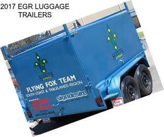 2017 EGR LUGGAGE TRAILERS