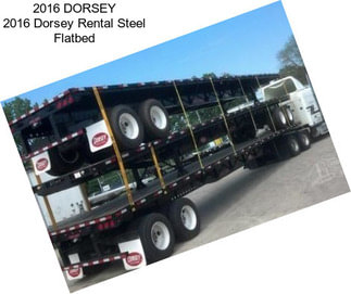 2016 DORSEY 2016 Dorsey Rental Steel Flatbed