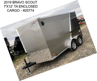 2019 BRAVO SCOUT 7\'X12\' TA ENCLOSED CARGO - #25774