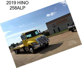 2019 HINO 258ALP