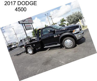 2017 DODGE 4500