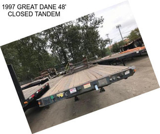 1997 GREAT DANE 48\' CLOSED TANDEM