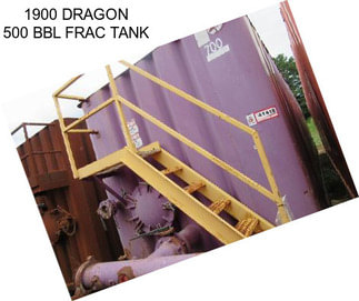 1900 DRAGON 500 BBL FRAC TANK