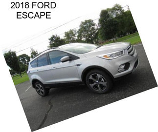 2018 FORD ESCAPE