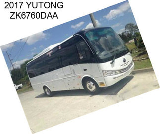 2017 YUTONG ZK6760DAA