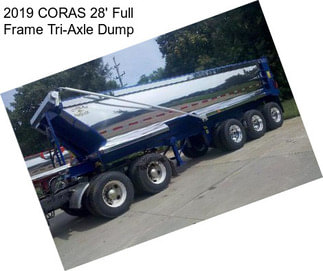 2019 CORAS 28\' Full Frame Tri-Axle Dump