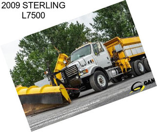 2009 STERLING L7500