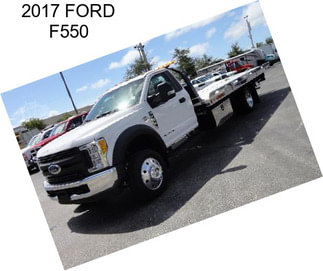 2017 FORD F550